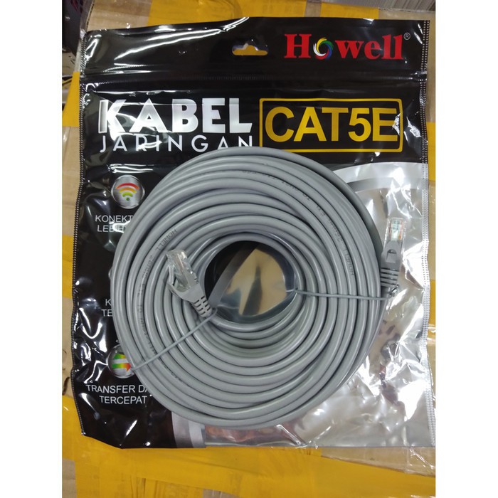 Kabel Lan 10 Meter Cat5 Howell - Ethernet Cable Lan RJ45 Cat5E 10M kabel LAN howell