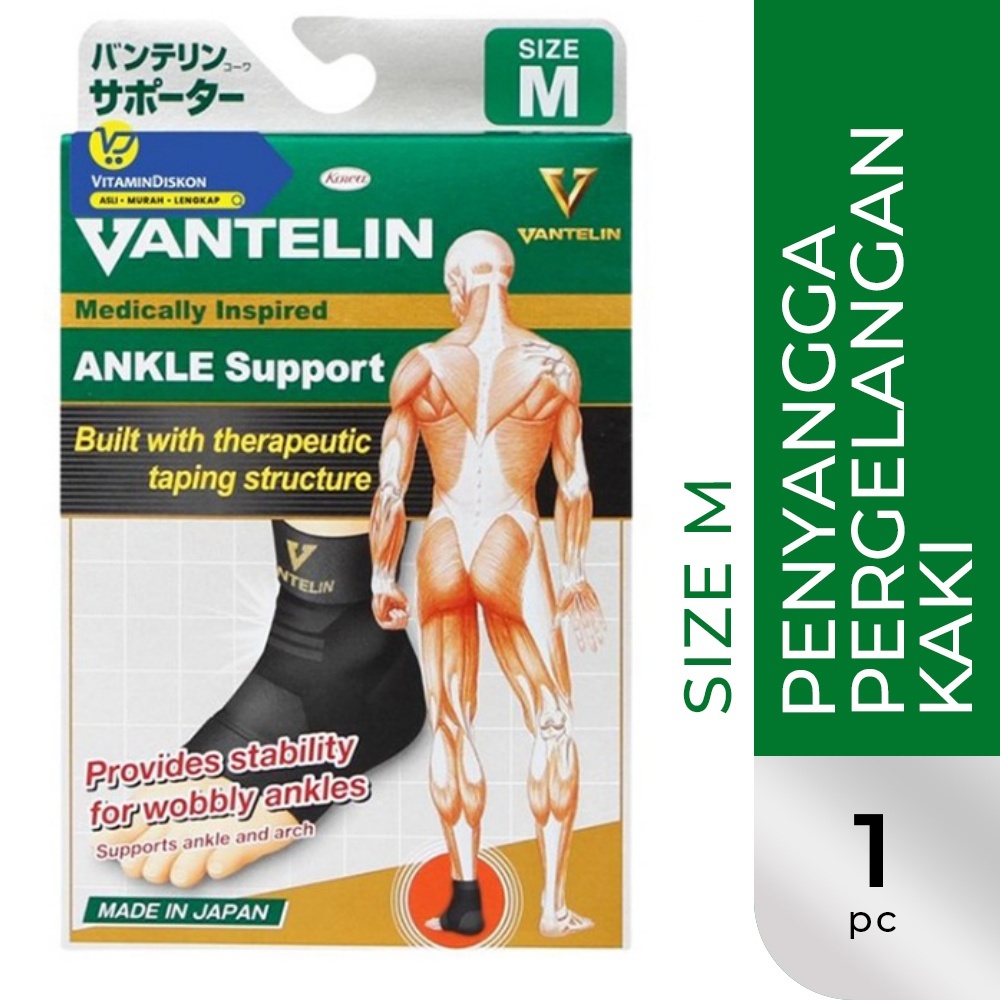 PKEG48 VANTELIN SUPPORT KNEE &amp; SUPPORT ANKLE PENOPANG LUTUT DAN TUMIT