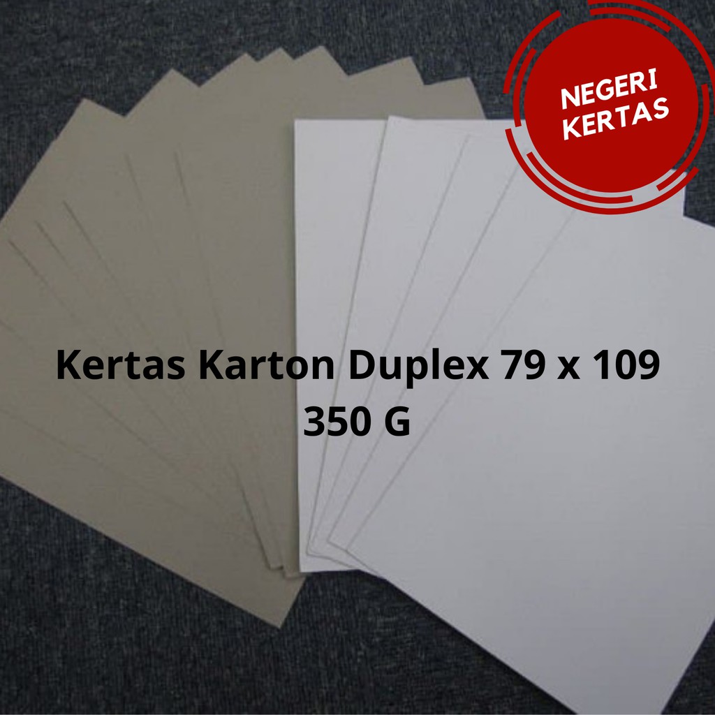 

Karton Duplex 350 gr 79 x 109 (Isi 5 lembar)