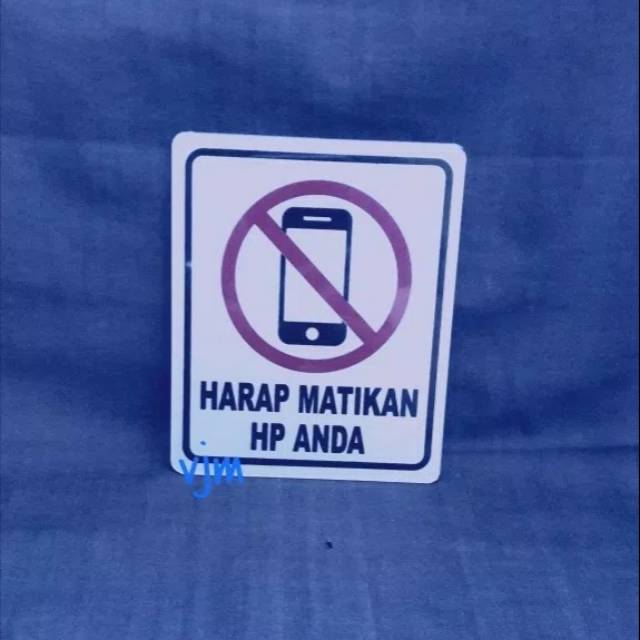 

Sign label acrylic HARAP MATIKAN HP , plat nama akrilik