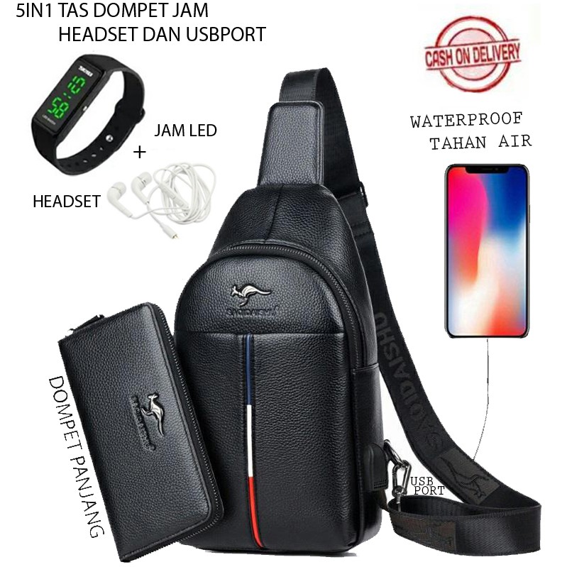 TANMESSO 5IN1 BAYAR DITEMPAT-BONUS JAM LED,DOMPET &amp; USBPORT&amp;HEADSET-BAHAN GLOSSY PREMIUM