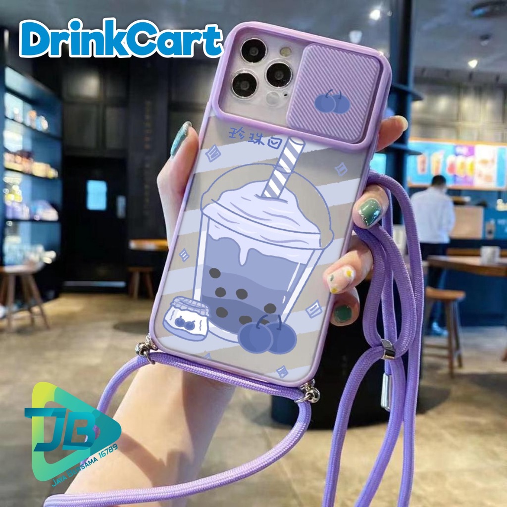 SOFTCASE SLINGCASE SLIDE PELINDUNG KAMERA DRINKCART SAMSUNG OPPO VIVO REALME IPHONE XIAOMI ALL TYPE JB4946