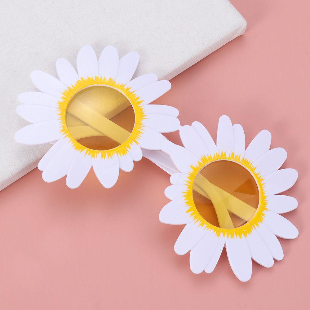 Preva Kacamata Hitam Sun Flower Kue Hias Properti Selfie Lucu