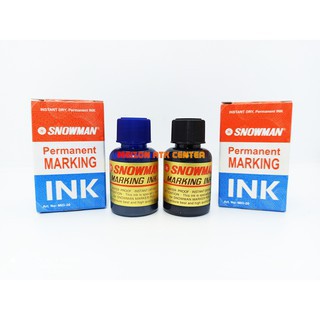 

Isi tinta spidol permanen refill ink permanent SNOWMAN [1 BOTOL]/ATKProject