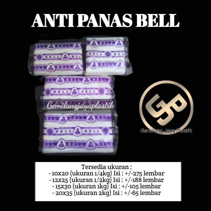 PLASTIK ANTI PANAS BELL /KANTONG PLASTIK KUAH ANTI PANAS