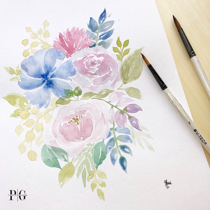 

[SALE] Customised watercolor card A5 / kartu ucapan / pajangan dinding