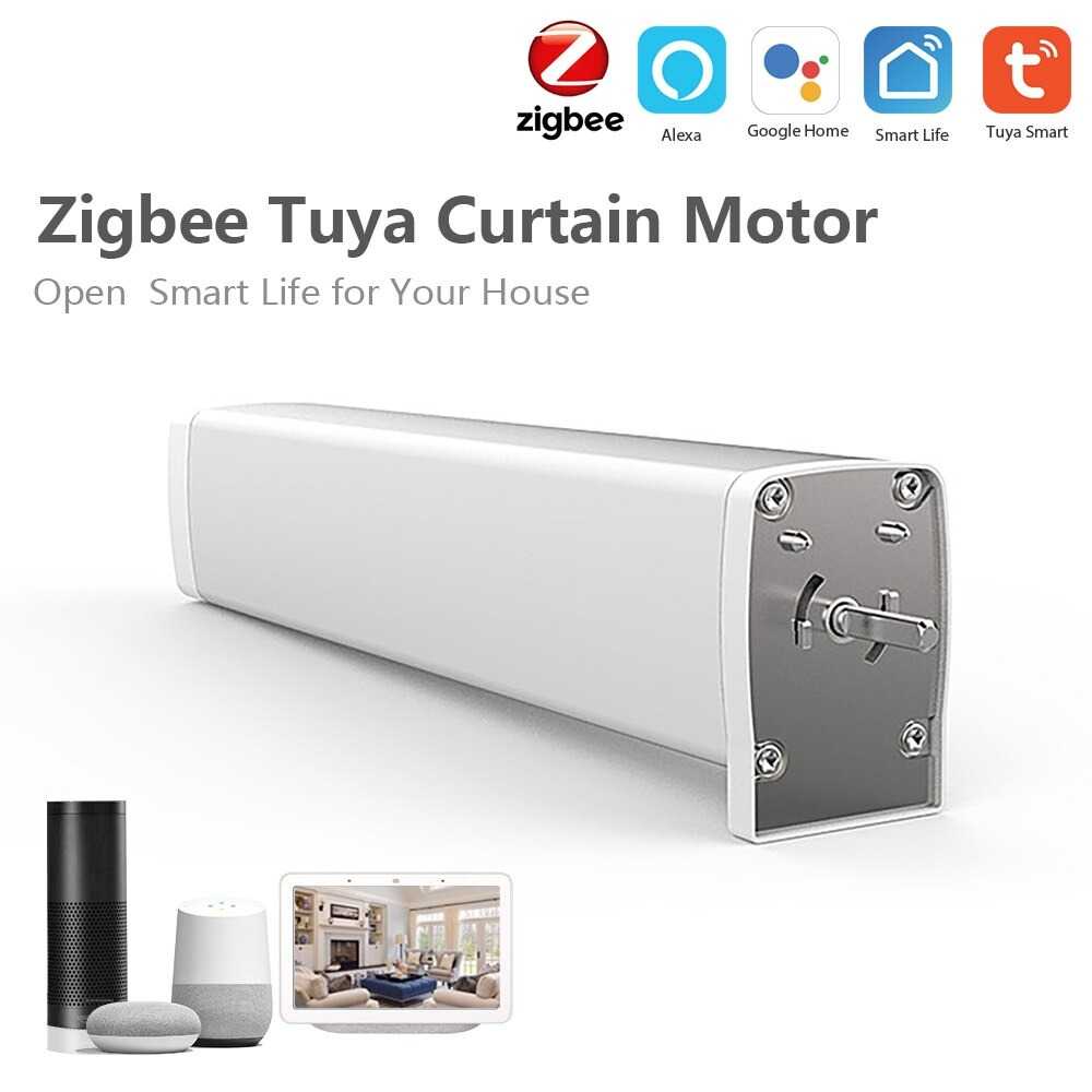 Zigbee Tuya Smart Curtain Motor Penutup Gorden Otomatis - ZB-DJ-1 5 Apps control