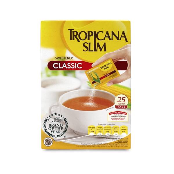 

Tropicana Slim Disweetener 25Schx2.5Gr