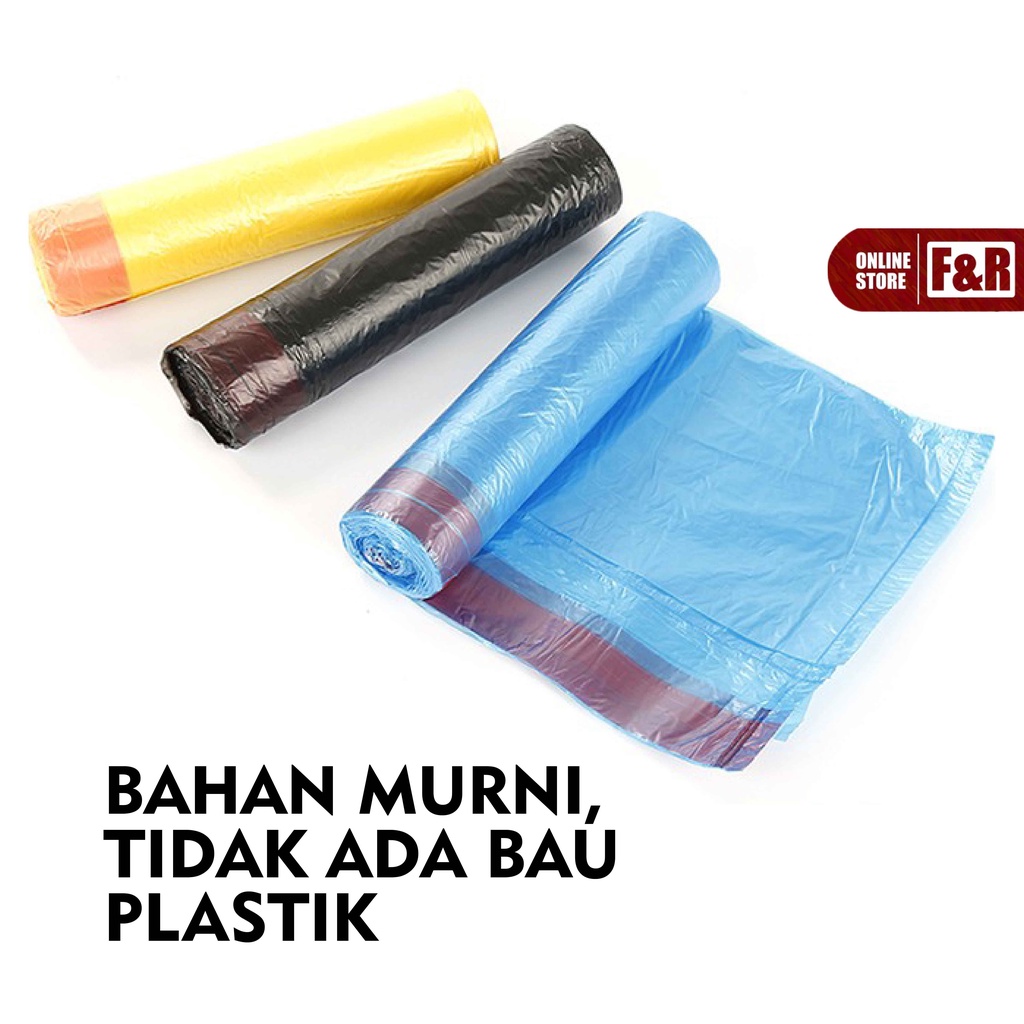 Kantong Plastik Sampah Roll Gulungan Perlengkapan Rumah Tangga Kantong Plastik Kresek Dengan Tali