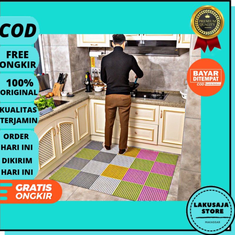 Tikar Anti Air Karpet Kamar Mandi Anti Slip Bahan PVC Karpet Anti Slip Keset Kamar Mandi Murah