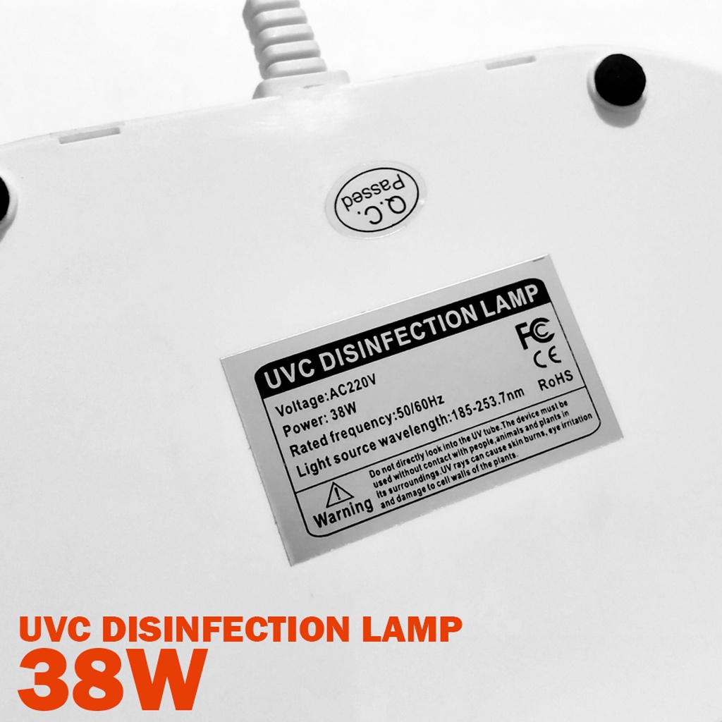 UV Lamp Disinfection - lampu sterilisasi ruangan dengan Ultraviolet + OZON aktif membunuh virus