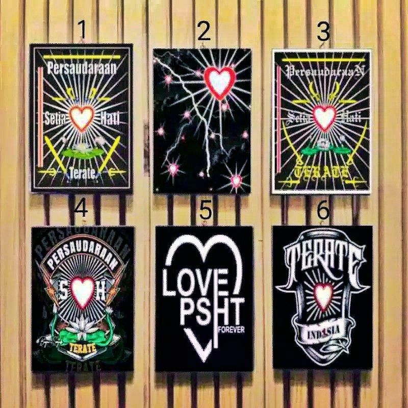 PAJANGAN DiNDING KAYU PSHT/HIASAN DINDING HADIAH PSHT/PAJANGAN KARAKTER PSHT MURAH