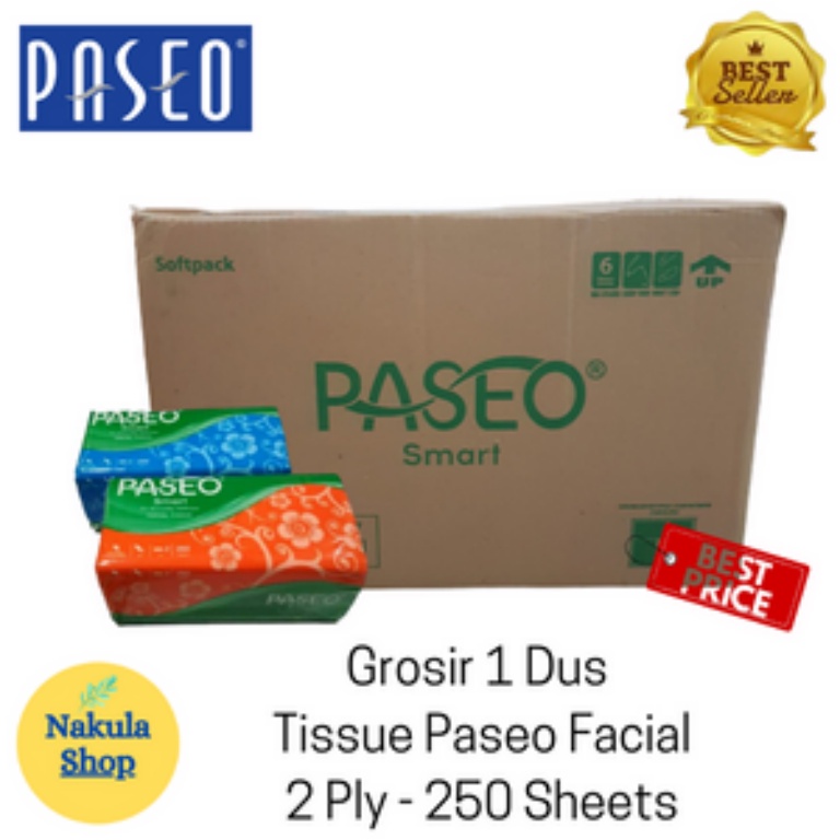 GROSIR 1 DUS Tissue Tisu Paseo Smart Facial 250s Murah ISI 48 PACK