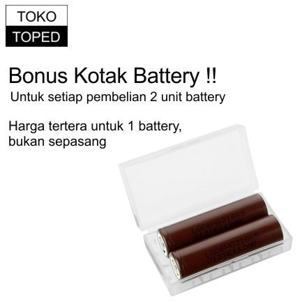 Authentic Battery 18650 LG HG2 3000mAh | original batere batre baterai senter led swat kipas angin