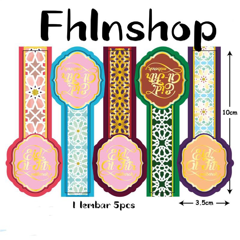 

(1lembar) stiker ins diy idul fitri/sticker toples lebaran elegant/souvenir segel lebel hampers