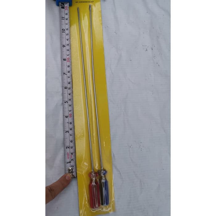 OBENG STEL SETEL PANJANG 30 CM PLUS MINES SET ISI 2 PCS New / Original