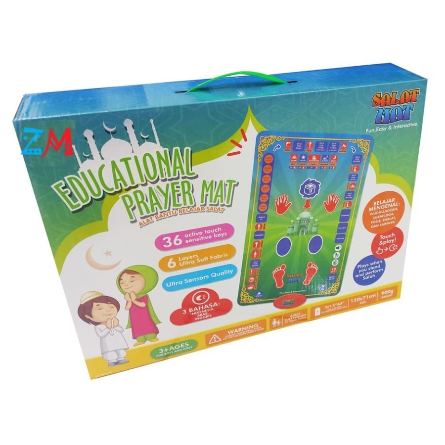 mwn.toys Mainan Playmate SALAT MAT Alat Bantu Belajar Salat No.869