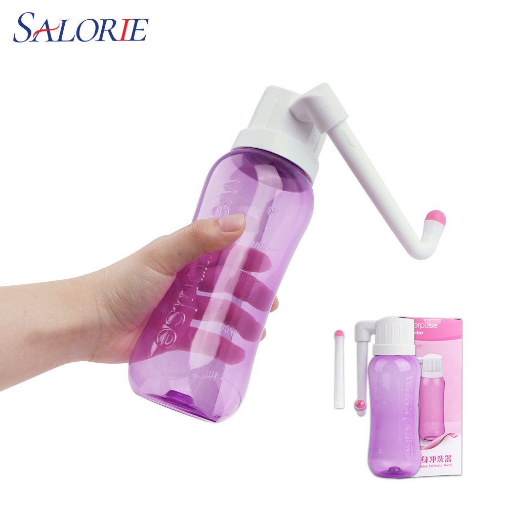 Salorie Botol Semprot Pembersih Toilet Portable Bahan EVA Kapasitas 500ml Untuk Travel P00192