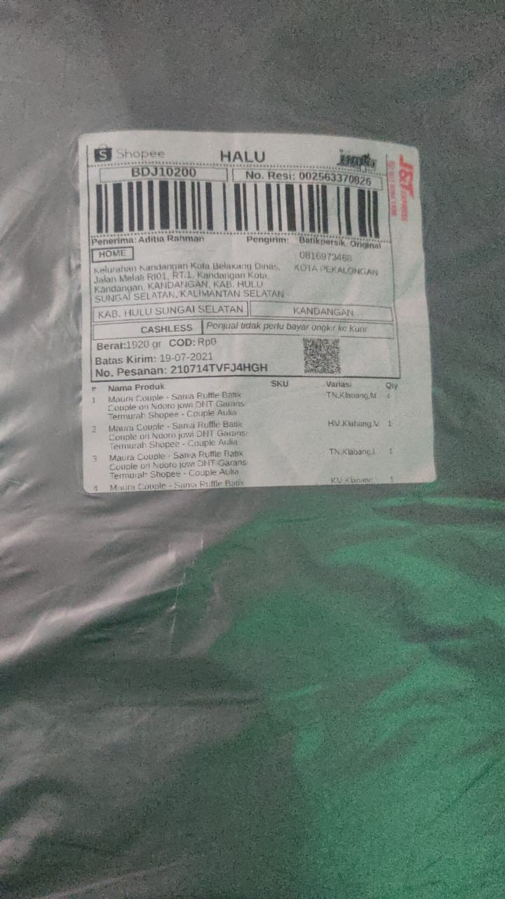 Maura Couple - Sania Ruffle Batik Couple Ori Ndoro Jowi Dnt Garansi Termurah Shopee - Couple Aulia