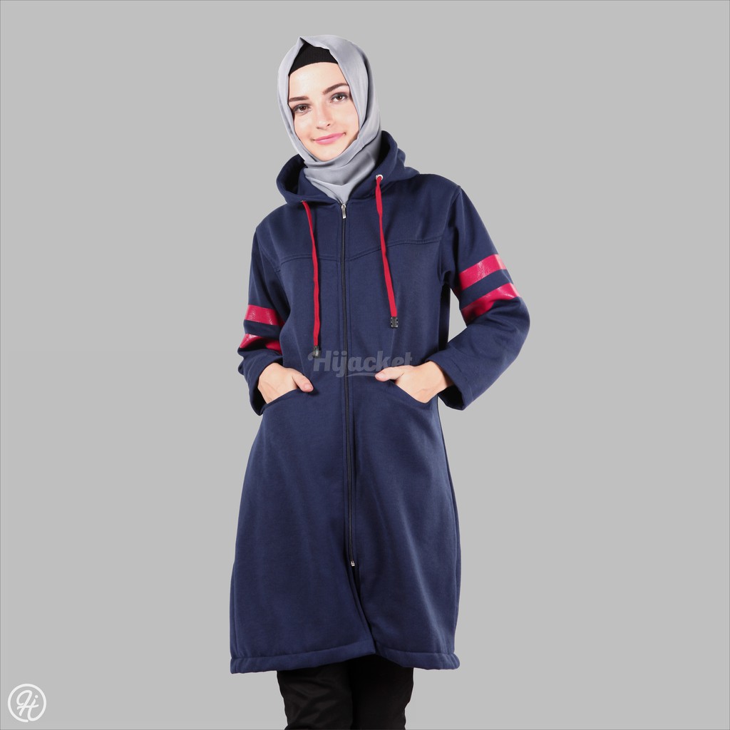 ⚠️DISKON BESAR⚠️ HIJACKET BEAUTIX ORIGINAL JAKET WANITA JAKET MUSLIMAH HIJABER NO.1 DI INDONESIA-ROYAL BLUE (NAVY)