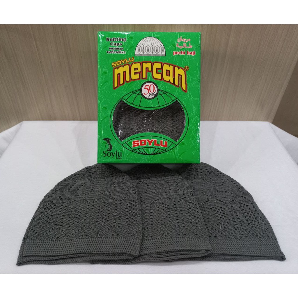 Peci Haji MERCAN Putih dan Warna