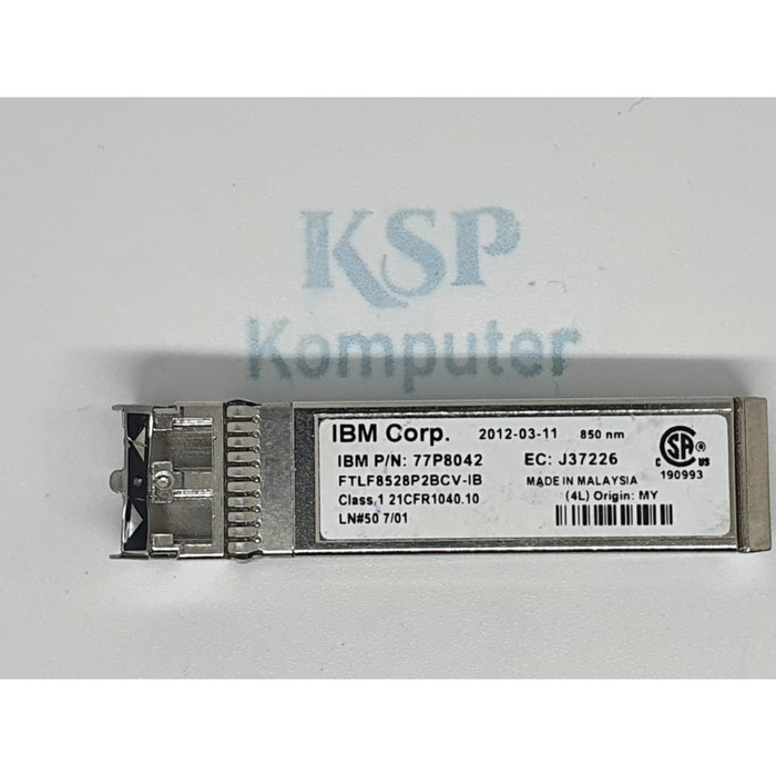 IBM 8GB SW SFP OPTICAL TRANSCEIVER MODULE - 77P8042