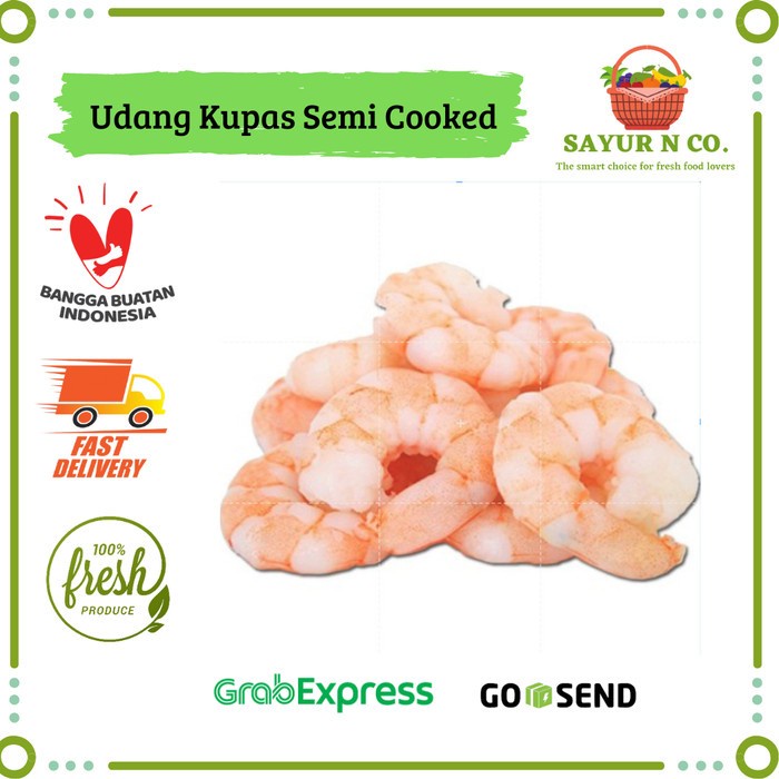 

Udang Kupas Semi Cooked Frozen 500gr | Sayur N Co Bekasi