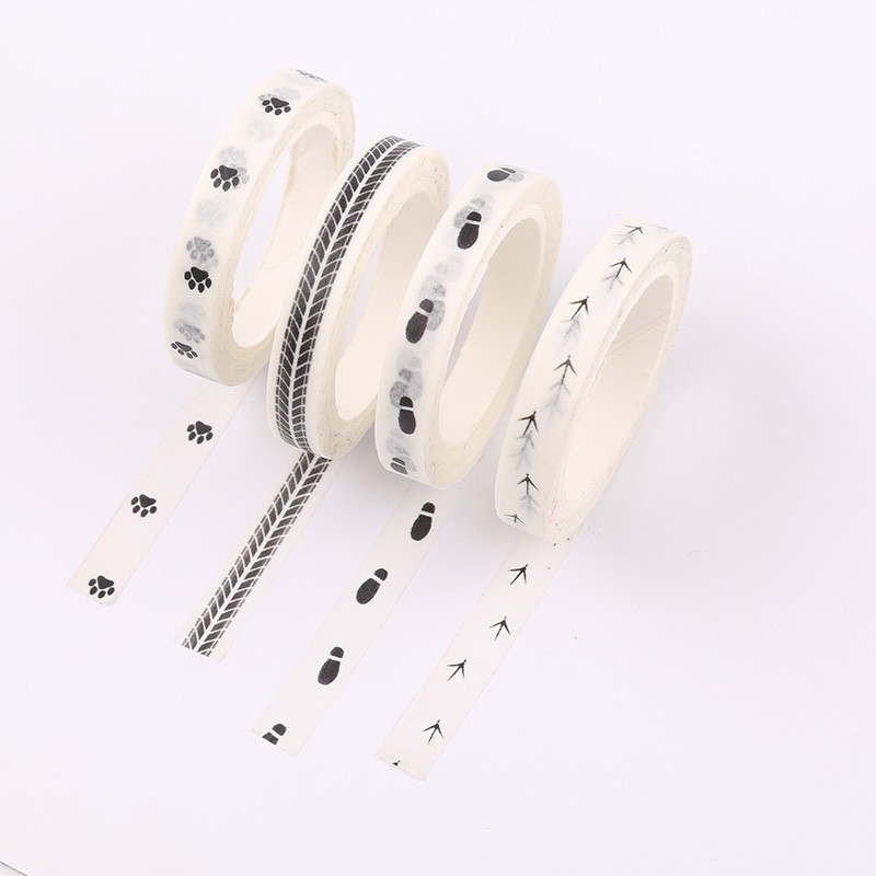 

Masking Tape Footprint Pattern 7mm (Selotip Dekorasi)