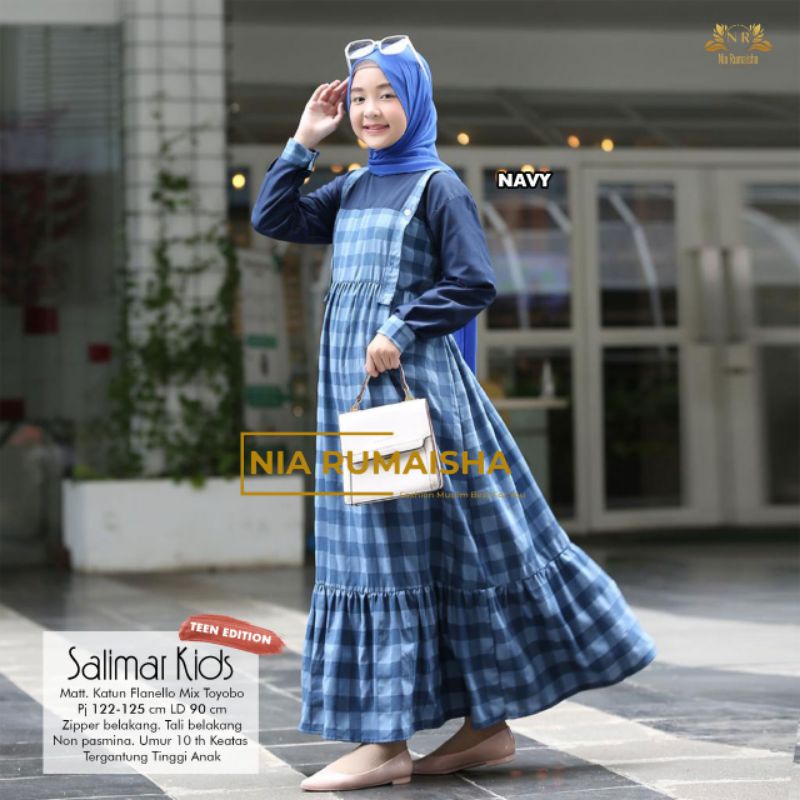 100% ORI Salimar Overall teen by Nia Rumaisha / Ld 90 Pb 122-125