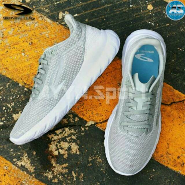 Sepatu running 910 nineten yasha grey