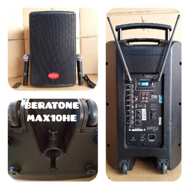 SPEAKER AKTIF 10 INCH PORTABLE BARETONE MAX10HE