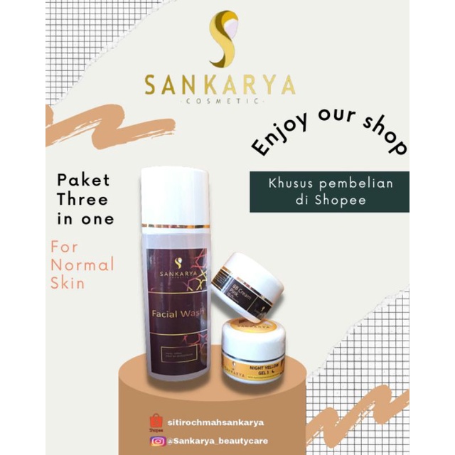 Sankarya  3 in1 skincare Normal glowing (lightening/Yg1 diamond)