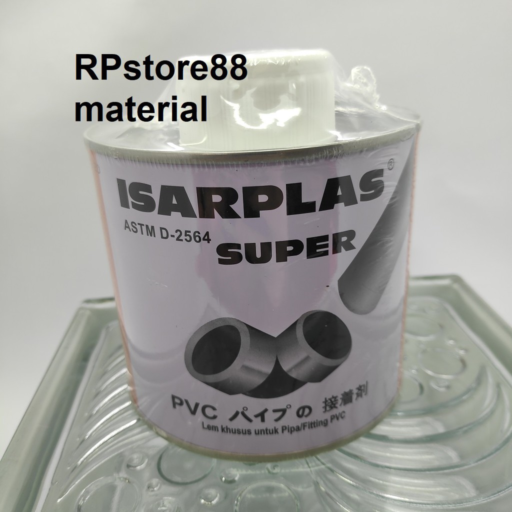 

LEM ISARPLAS 400GR-LEM PIPA PVC - LEM ISARPLAS KUAS KALENG -LEM PRALON