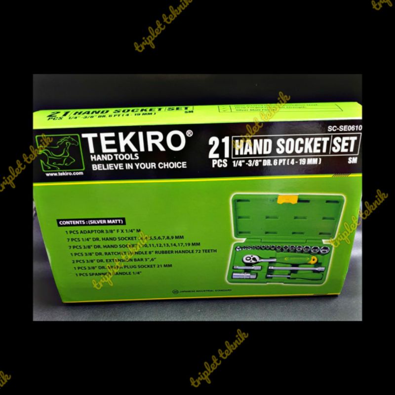 kunci sock set tekiro 21 pcs/kunci sok set tekiro 21 pcs