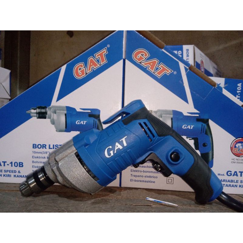 BOR LISTRIK 10mm GAT 10B( BISA PUTAR KANAN KIRI)