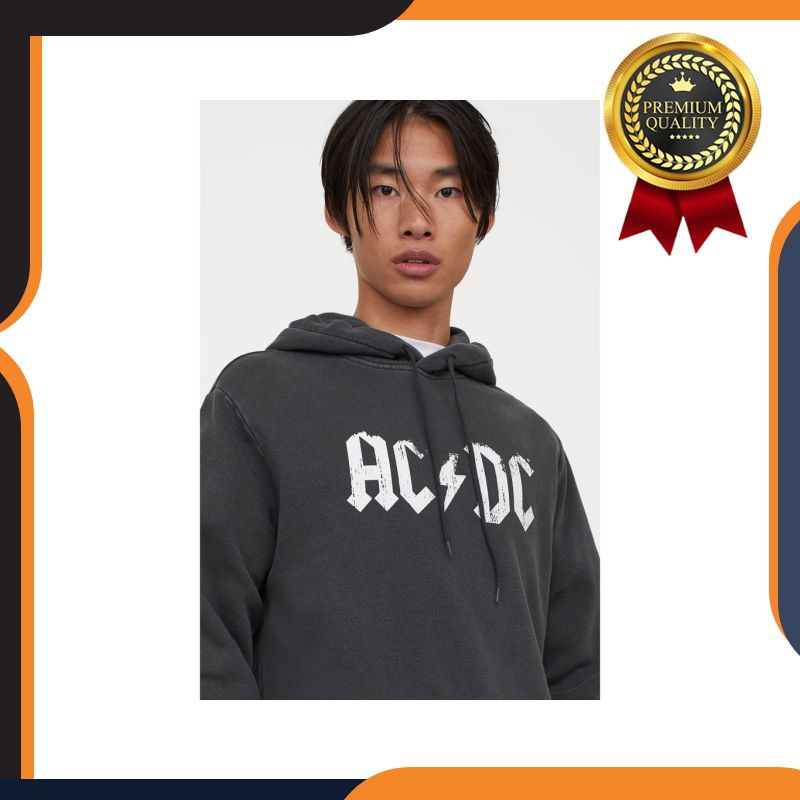 Terbaru Hoodie Jaket H&M HNM AC DC AC/DC Original (Unisex) Promo