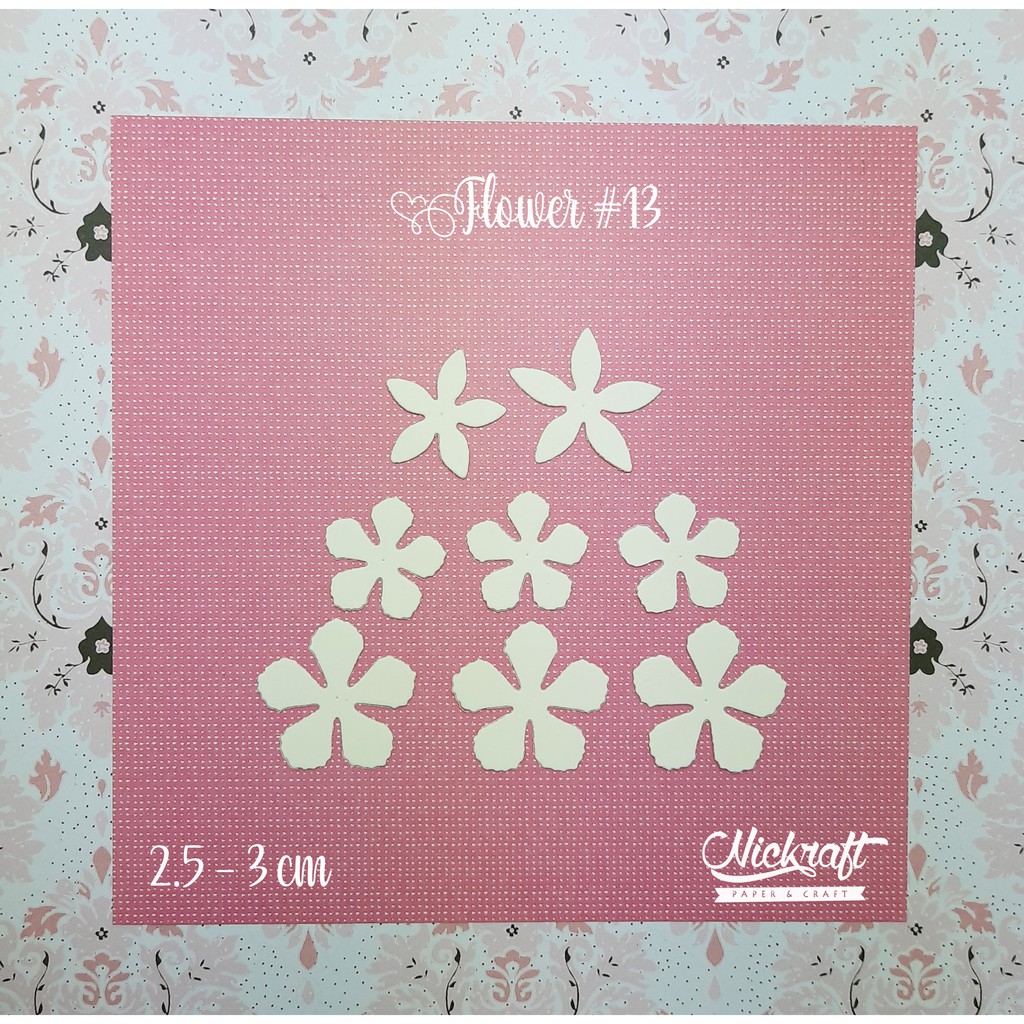 

FLOWER #13 - Bahan Scrapbook Bunga Kertas