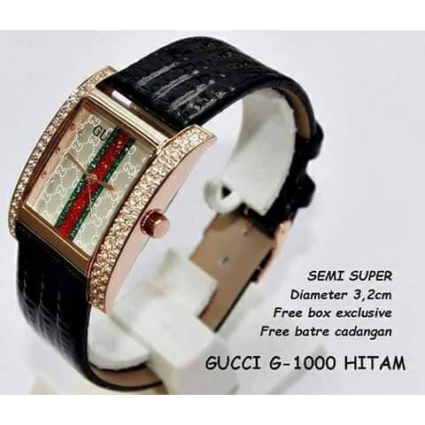 SALE   Jam Tangan Wanita Gucci / Jam Tangan Wanita Dewasa Gucci Hitam