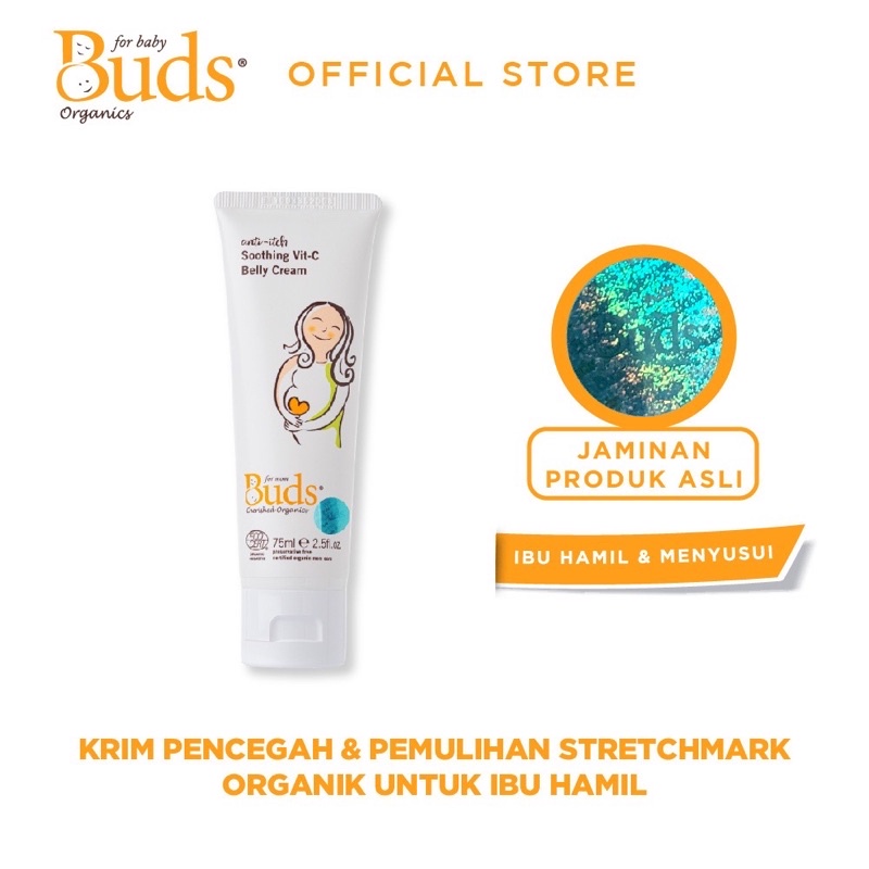 Buds Soothing Vit C Belly Cream Krim Pencegah Stretch Mark