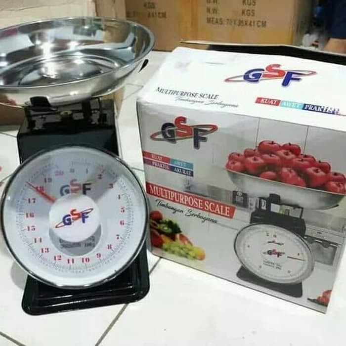 Timbangan buah GSF 5kg / 10kg / 15kg / 20kg timbangan besi timbangan gsf analog timbangan laundry