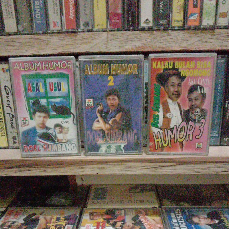 [PAKET] Kaset Pita Doel Sumbang - album humor seri 1,2,3
