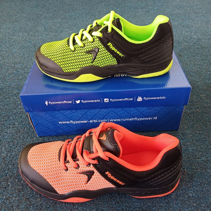 Promo sepatu spatu badminton bulutangkis flypower plaosan 6 original ori Diskon