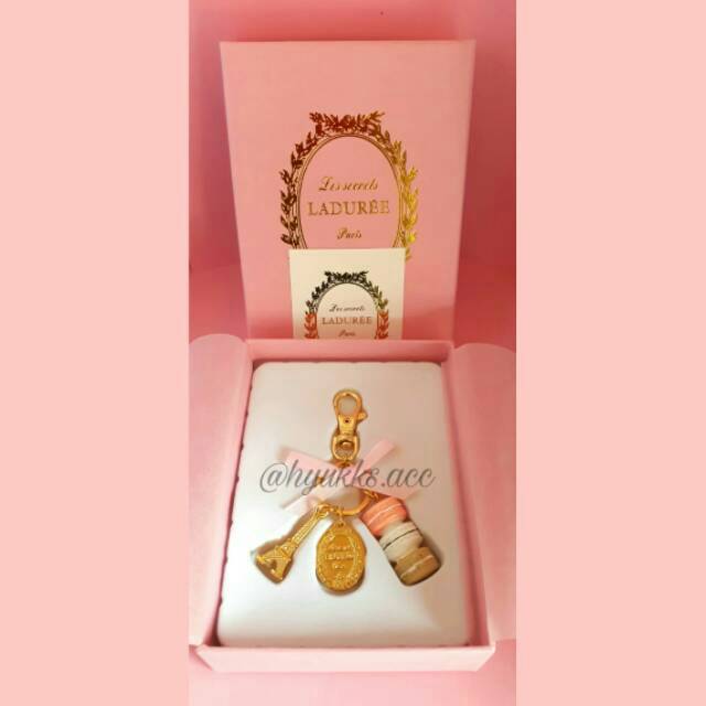 PINK LADUREE MACAROON BAGCHARM / KEYCHAIN ORI LONDON, UK (WITH ELEGANT BOX)
