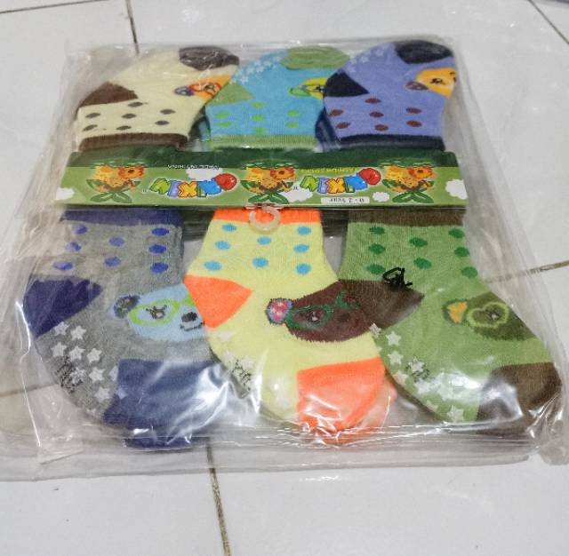 PAKET 3PSG Kaos Kaki Bayi New Born ANTI SELIP MOTIF