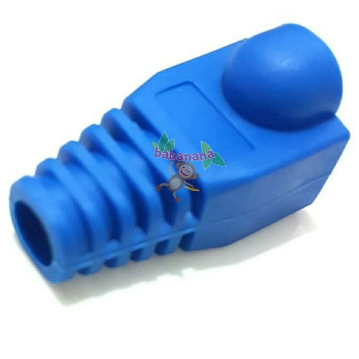 Plug boot rj45 pelindung kabel lan karet rubber silicon kuning