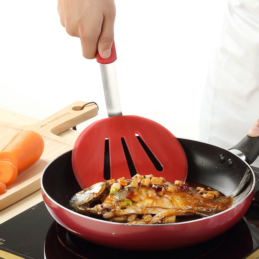 [Elegan] Turner Set Telur Dapur Pancake Flipper Silikon Tahan Panas Alat Masak