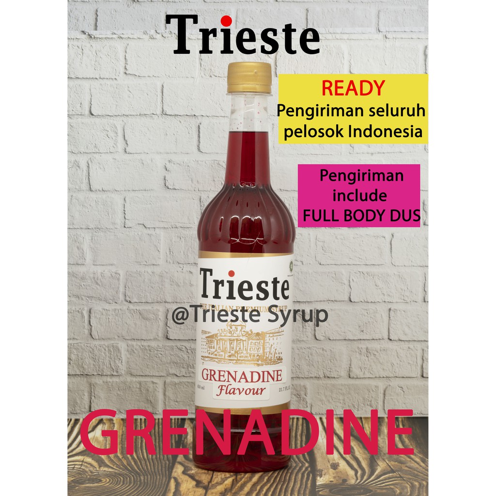 

TRIESTE SYRUP rasa GRENADINE