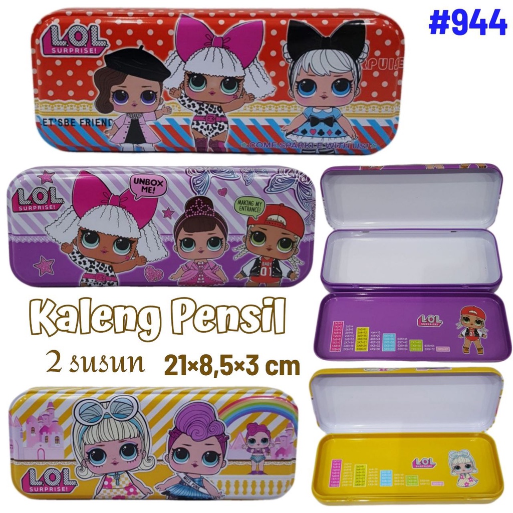 

Kaleng Pensil LOL Surprise / Tempat Pensil Kaleng Anak