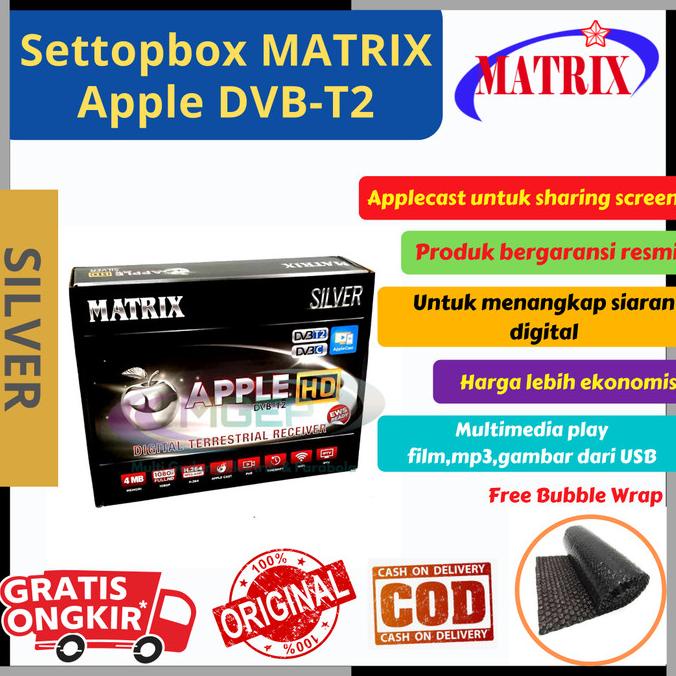 Set Top box Matrix APPLE New DVB T2 Meecast