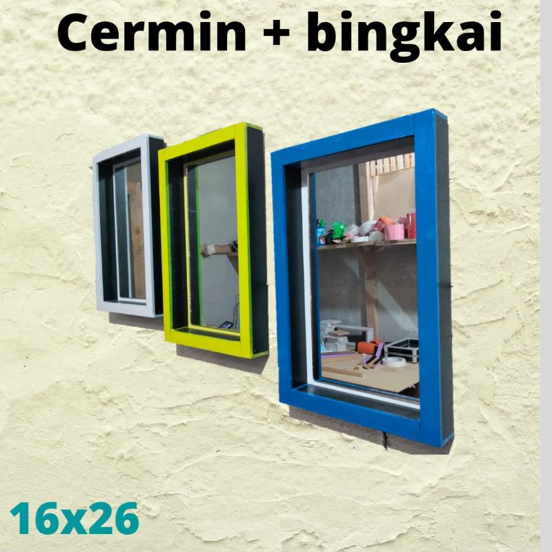 IR086 CERMIN GANTUNG RAK KOSMETIK CERMIN cermin rias dinding CERMIN MURAH